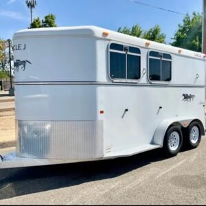 2007 Circle J 2 Horse Trailer Slant Load