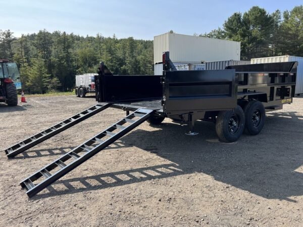 2024 Griffin Trailers 7x16 14K Telescopic Dump Trailer w/Ramps & Spare Tire Mount - Image 10