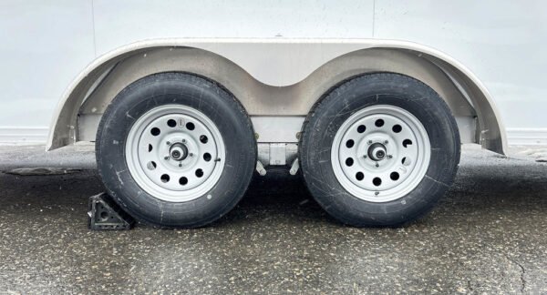 2024 E-Z Hauler 7x24 Aluminum 4-Place Drive In/Out w/Tapered Ramps, Rear Canopy - Image 25