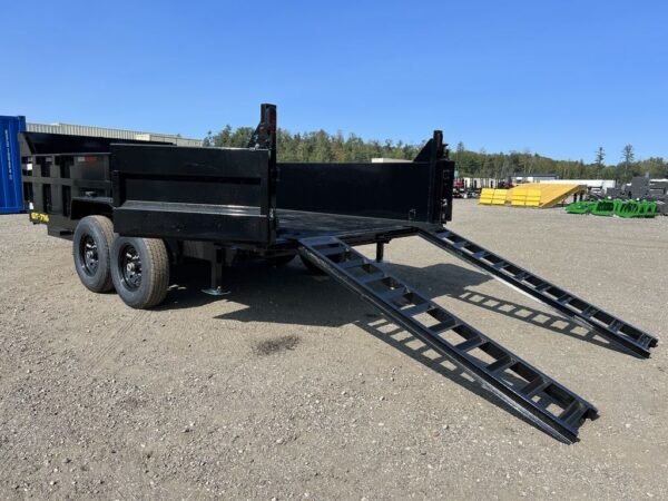 2024 Griffin Trailers 7x16 14K Telescopic Dump Trailer w/Ramps & Spare Tire Mount - Image 8
