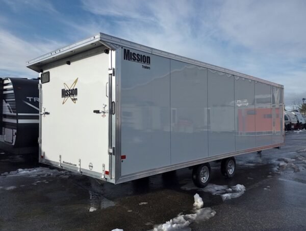 2024 Mission Trailers 101x24 Aluminum 4/5-Place Drive In/Out Deckover w/Galvanized Pkg, Canopy - Image 8