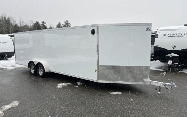 2024 E-Z Hauler 7x24 Aluminum 4-Place Drive In/Out w/Tapered Ramps, Rear Canopy - Image 6
