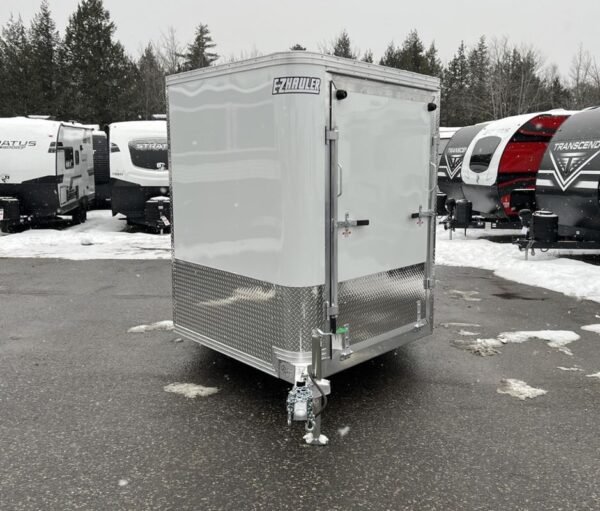 2024 E-Z Hauler 7x24 Aluminum 4-Place Drive In/Out w/Tapered Ramps, Rear Canopy - Image 5