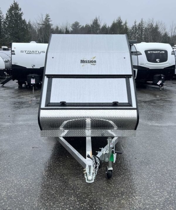 2024 Mission Trailers 60x12 Aluminum Single Place Crossover w/Galvanized Package, Rear Canopy - Image 4