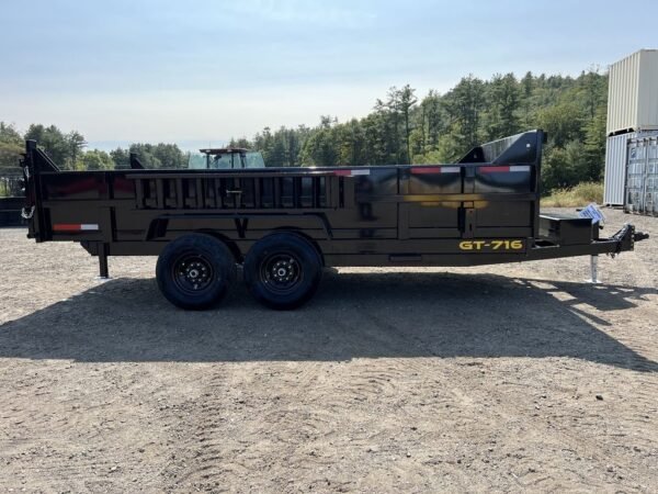 2024 Griffin Trailers 7x16 14K Telescopic Dump Trailer w/Ramps & Spare Tire Mount - Image 5