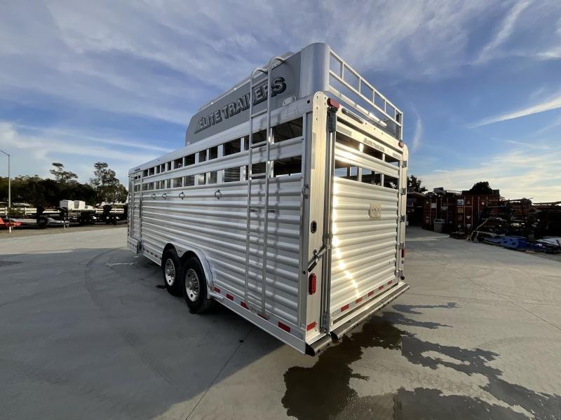 NEW 2024 Elite Trailers 5 Horse Stock Combo BP Horse Trailer - Image 5